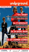 Poppodium Underground - programma april, , Poppodium Underground